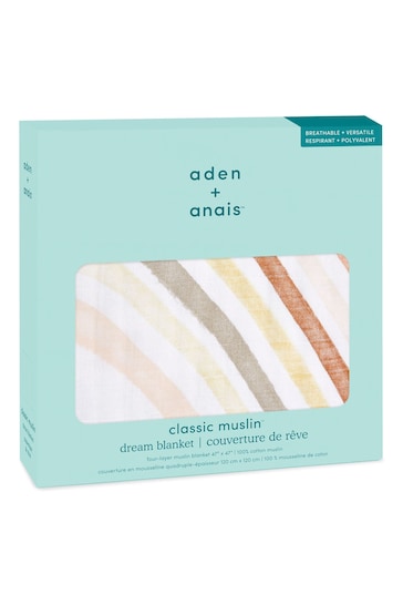 Aden + Anais Yellow Rising Star Dream Cotton Muslin Blanket