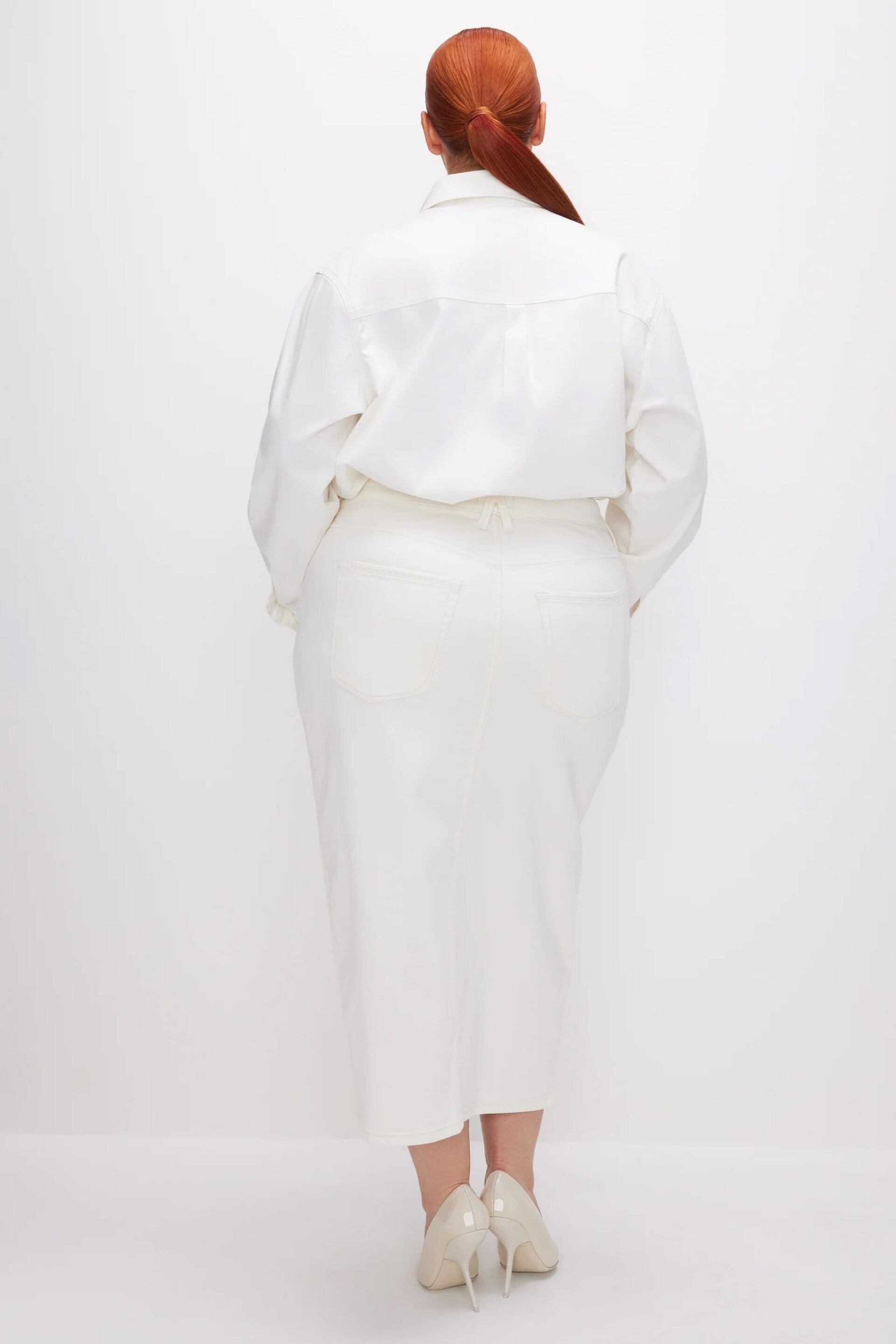 Good American White Midi Skirt - Image 4 of 7