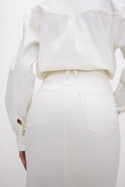 Good American White Midi Skirt - Image 6 of 7