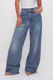 Good American Blue Good Ease Wide Leg Jeans - Image 5 of 7