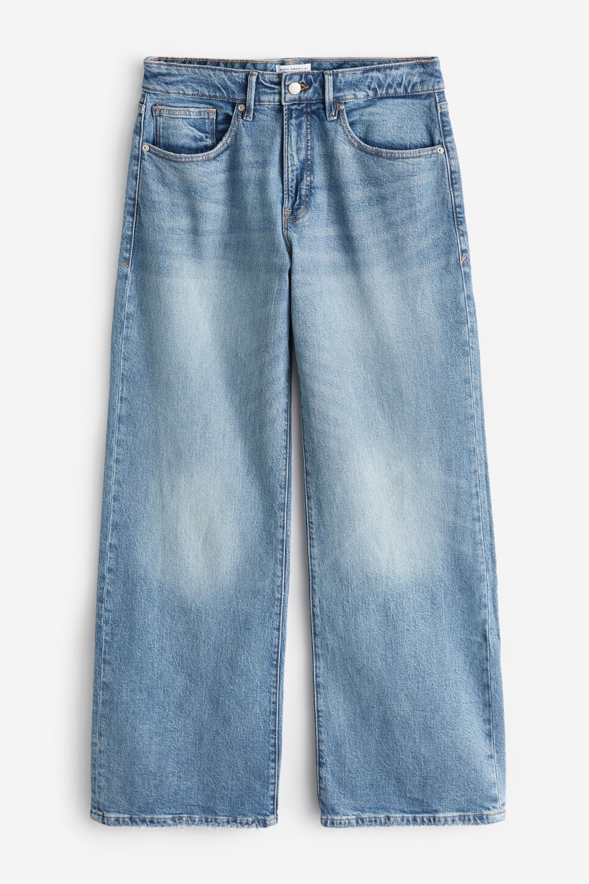 Good American Blue Good Ease Wide Leg Jeans - Image 7 of 7