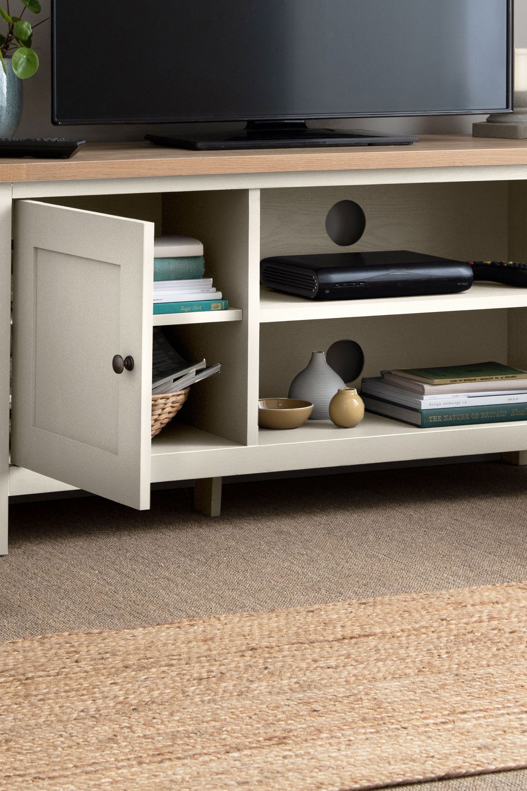 Cream Malvern Oak Effect Up to 50 inch TV Unit