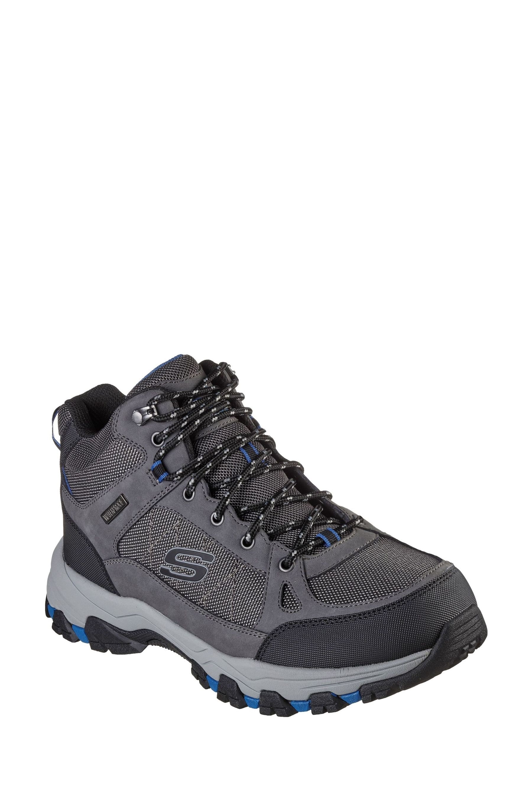 Skechers Grey Mens Selmen Melano Hiking Boots