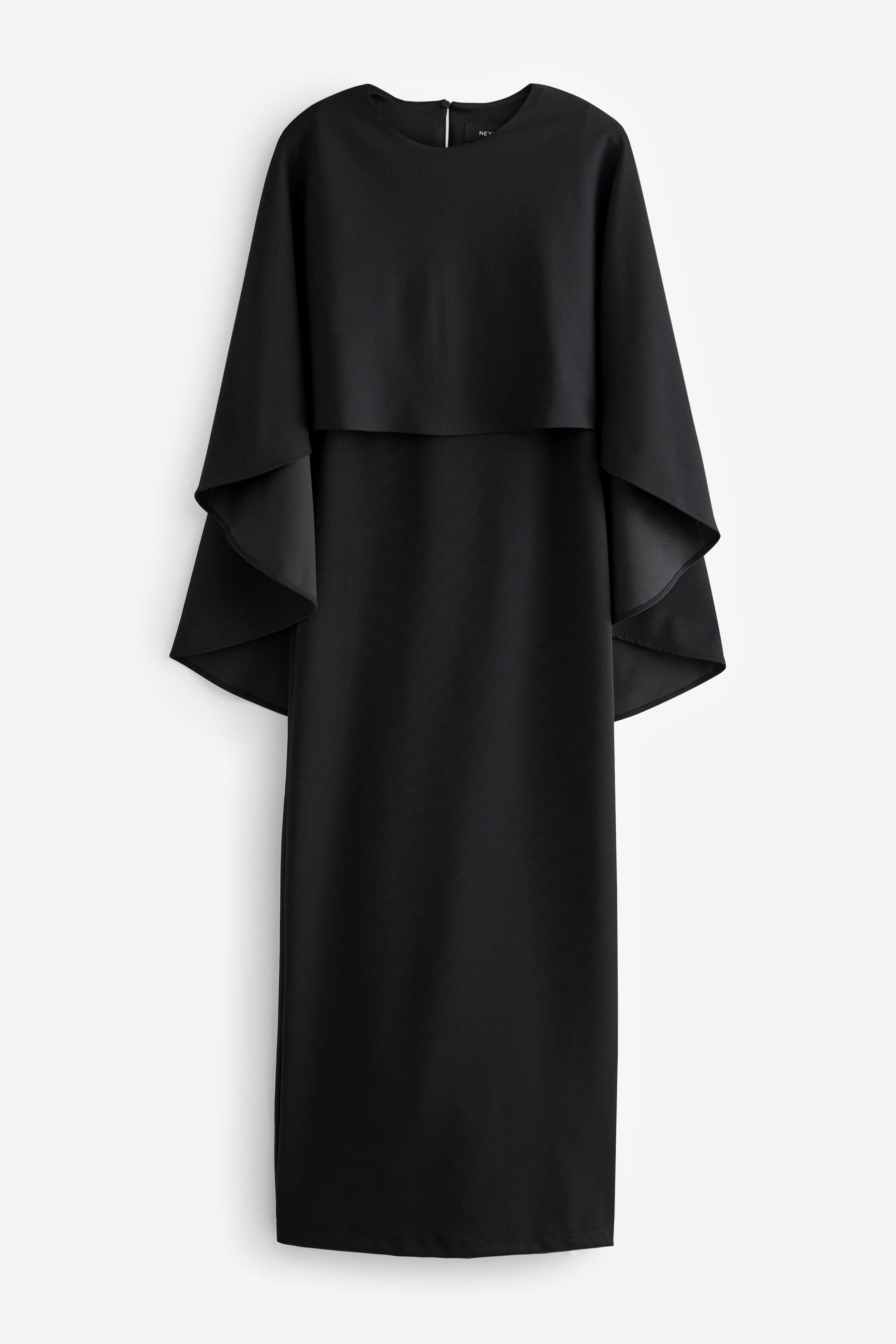 Buy Black Cape Detail Maxi Dress from the Next UK online shop