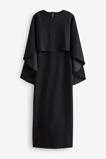 Buy Black Cape Maxi Dress from the Next UK online shop
