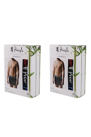 Pringle Black Bamboo Trunks 3 Pack - Image 6 of 7