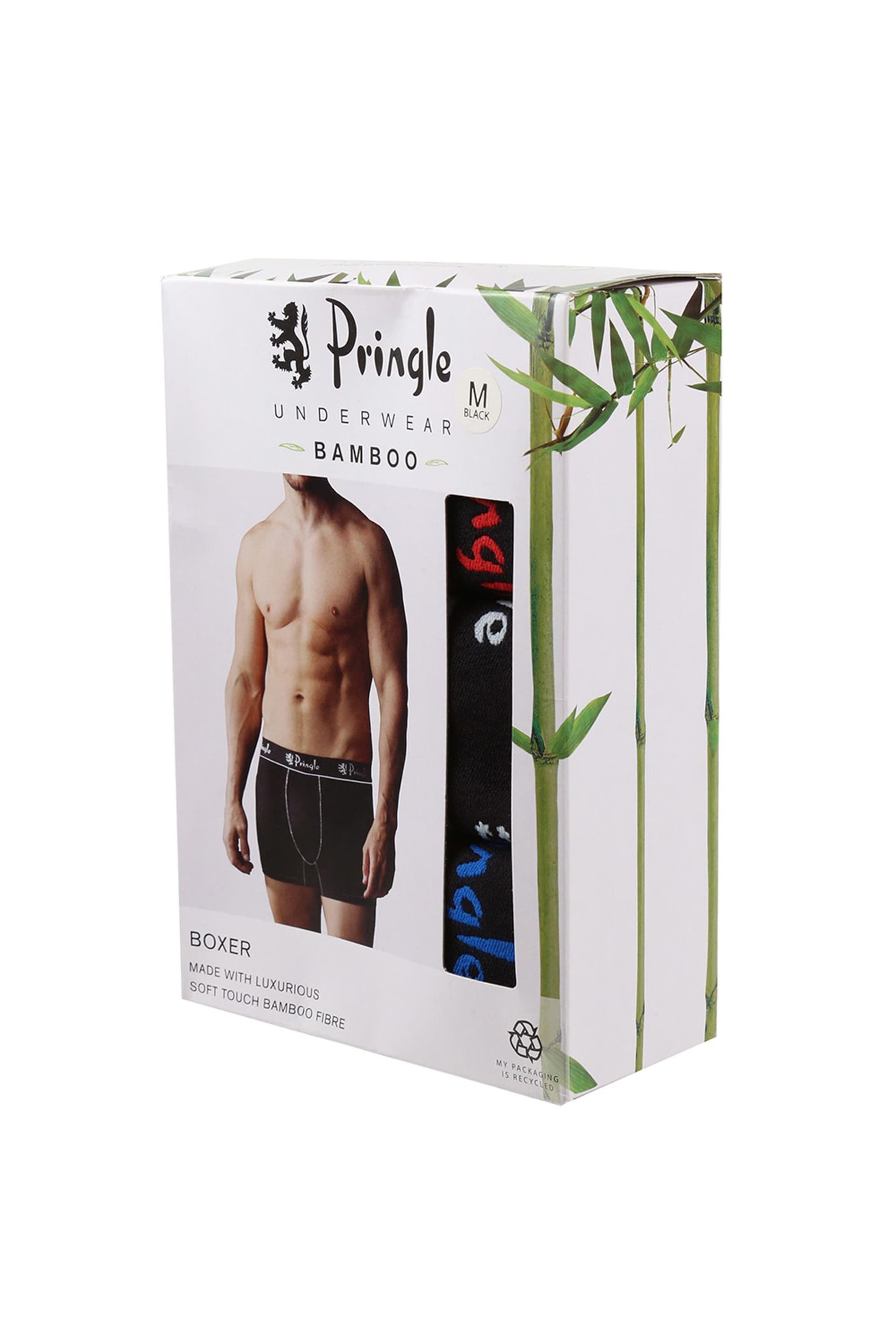 Pringle Black Bamboo Trunks 3 Pack - Image 7 of 7