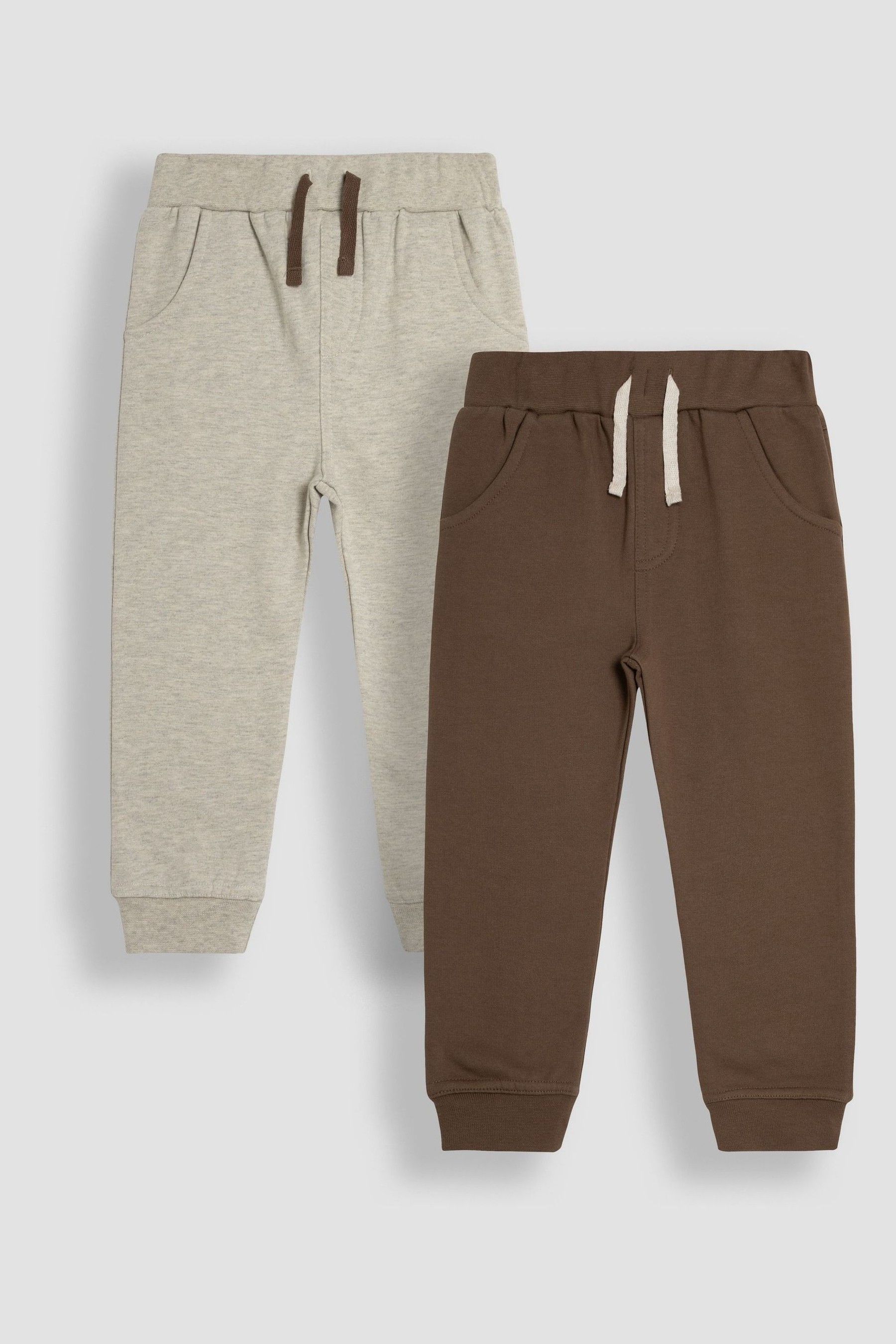 JoJo Maman B b Natural 2 Pack Joggers