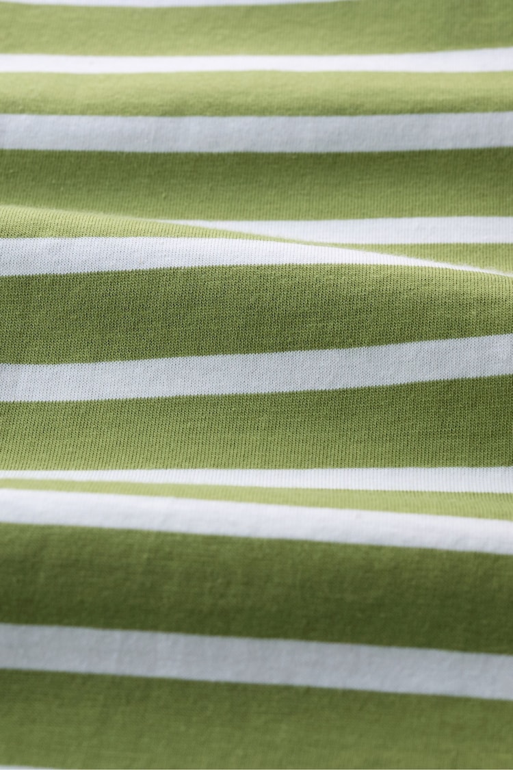 Seasalt Cornwall Green Striped Sailor T-Shirt - Image 5 of 5