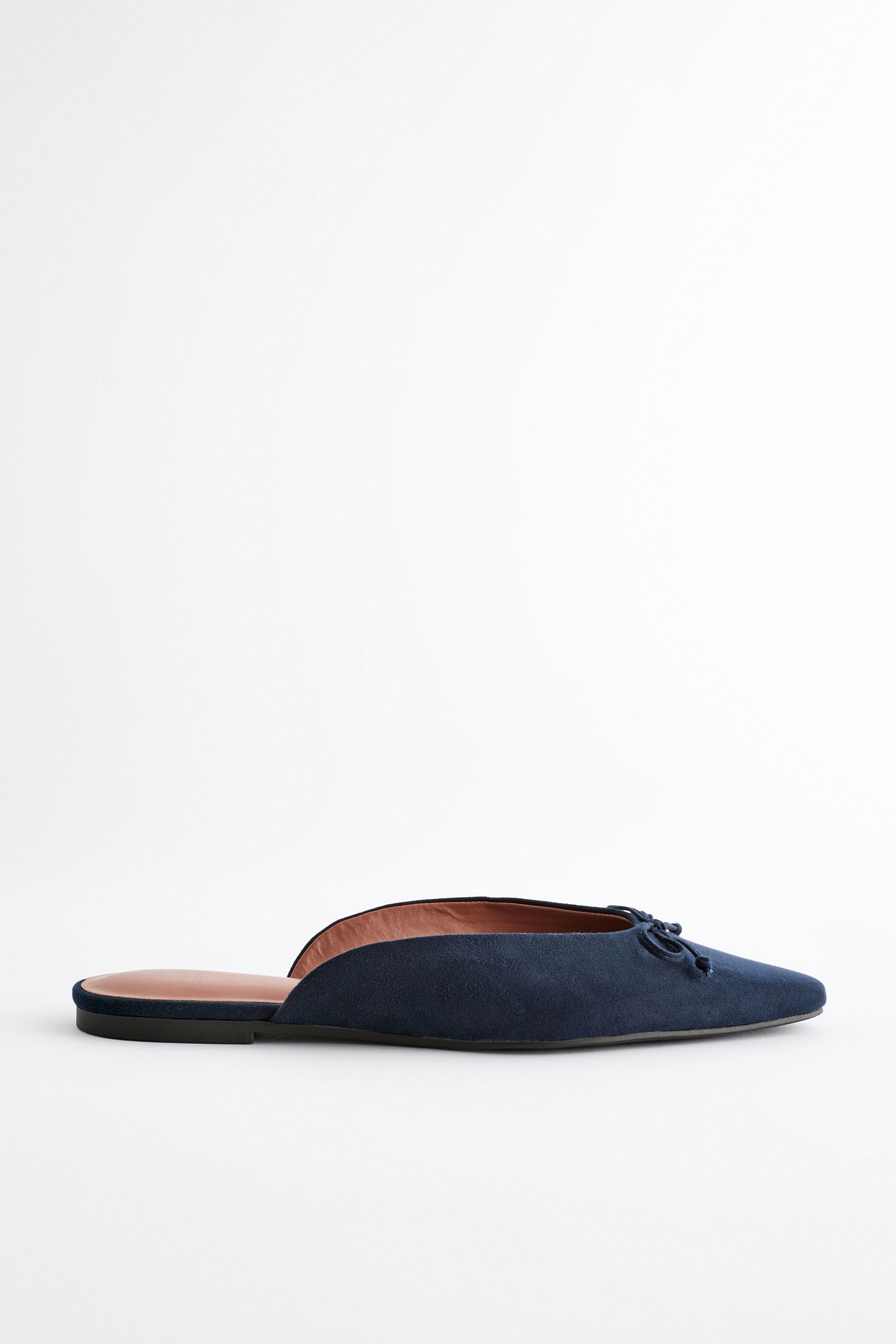 Buy Navy Forever Comfort Bow Mules from the Next UK online shop