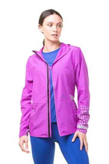 Ronhill Womens Purple Tech Reflective Afterhours Running Jacket