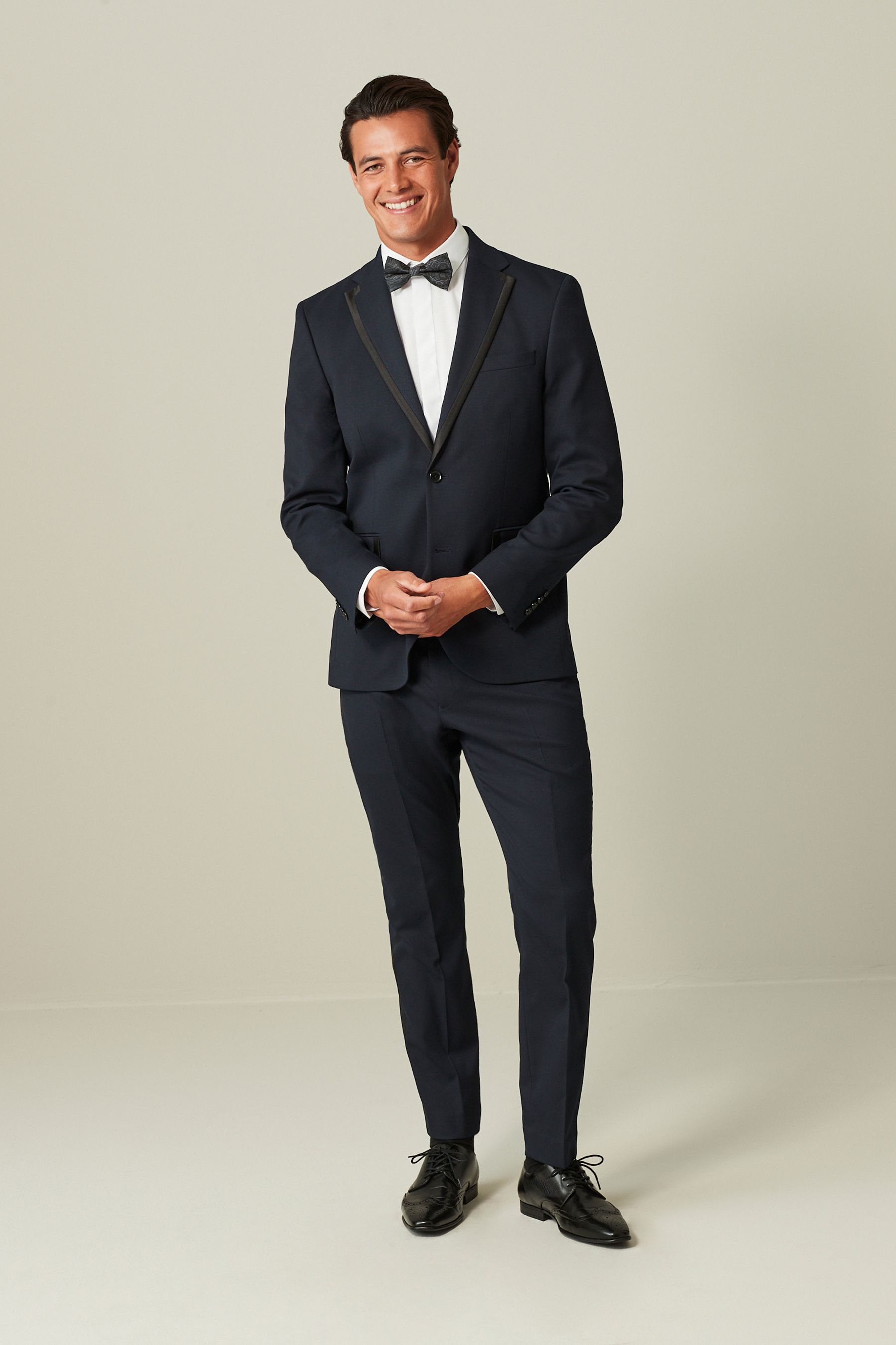 Slim fit navy best sale blue tuxedo