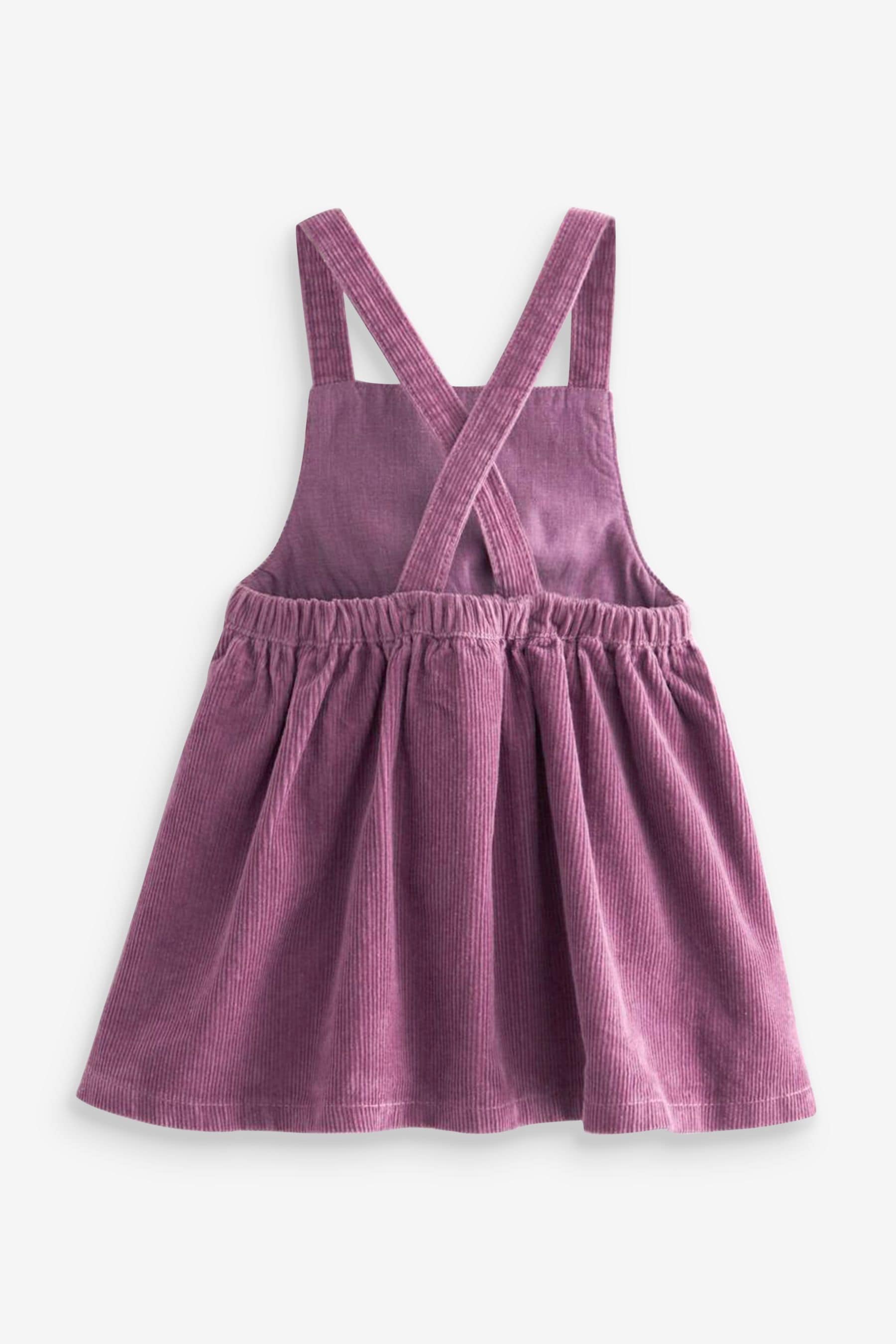 Buy Lilac Purple Corduroy Pinafore Dress 3mths 8yrs from Next Luxembourg