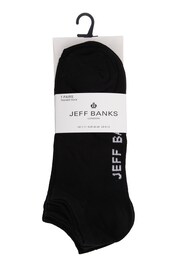 Jeff Banks Black Classic Trainer Liners Socks 7 Pack - Image 4 of 5