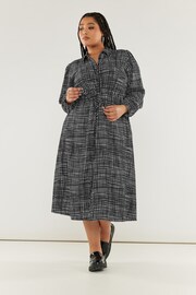 Yours Curve Black White Shirt Dress - Image 1 of 2