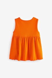 Orange Peplum Ribbed Vest (3mths-7yrs) - Image 6 of 7