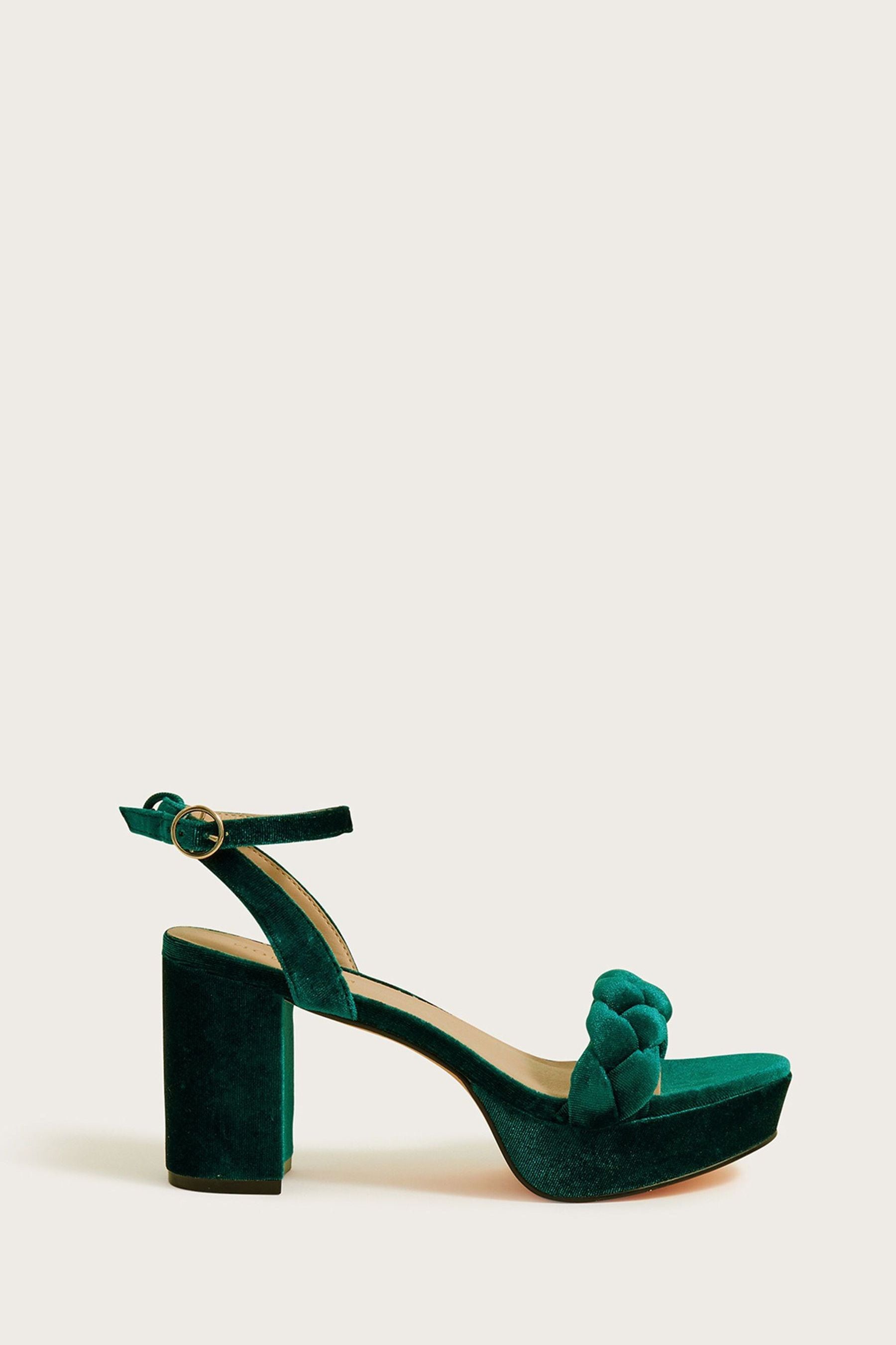 Buy Monsoon Plait Velvet Platform Heels from Next Luxembourg