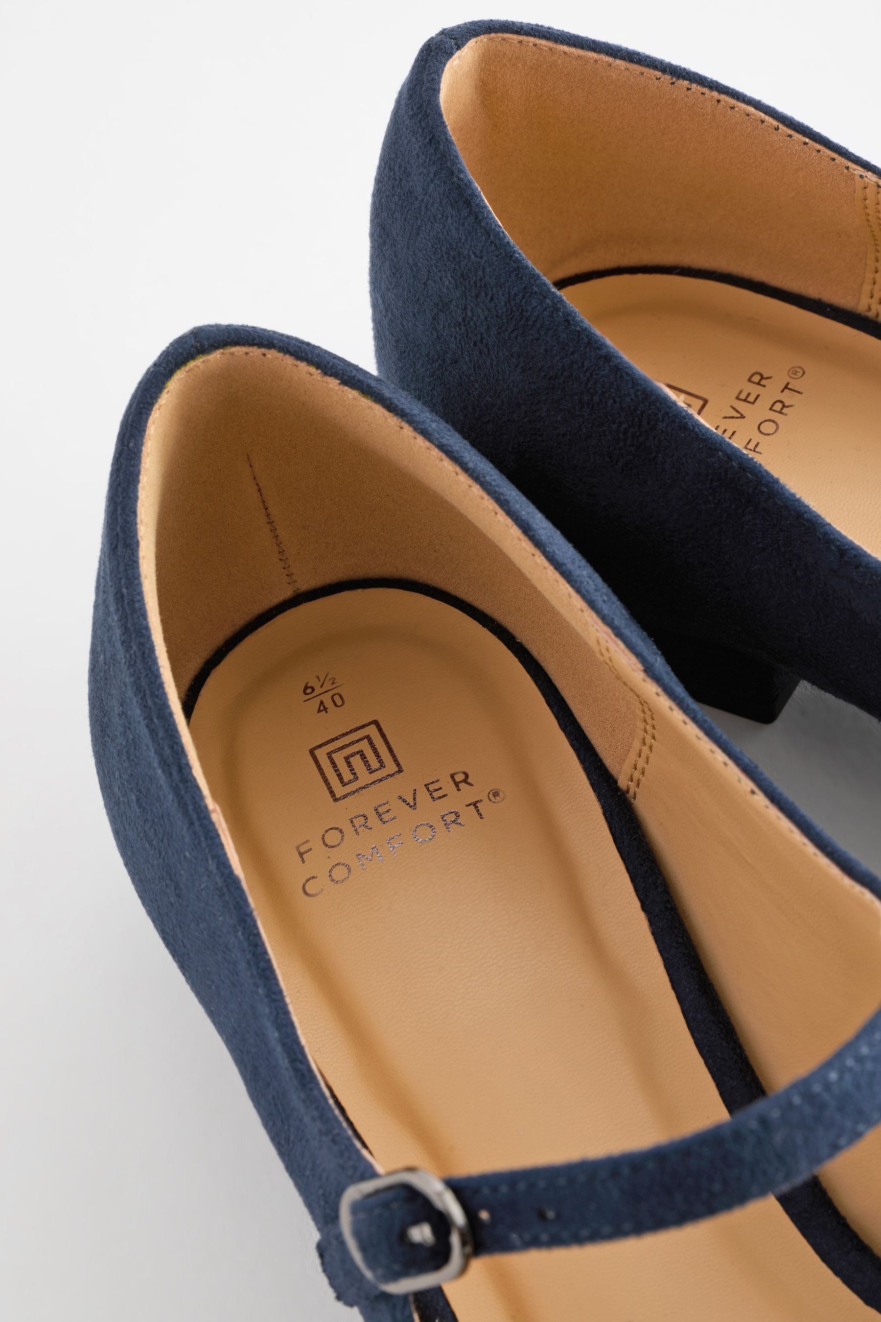 Buy Navy Blue Forever Comfort Point Toe Mary Jane Shoes from Next France