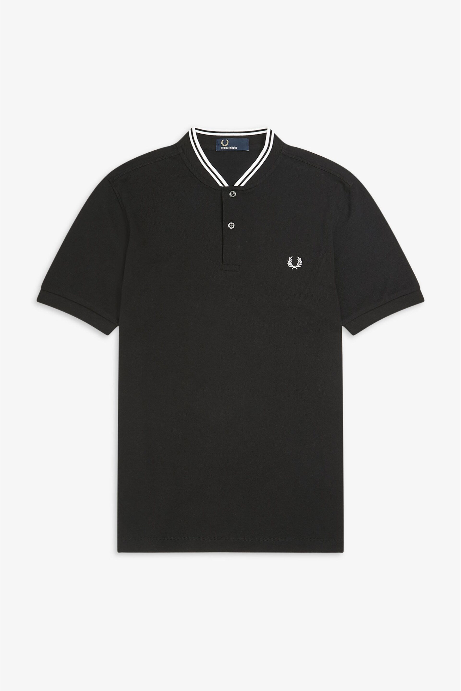 Fred Perry Bomber Collar Polo Shirt - Image 6 of 8