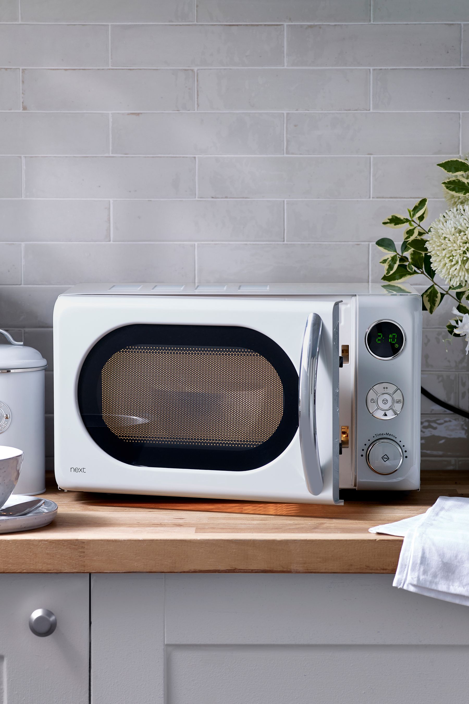 Retro 20l 800w store pink digital microwave