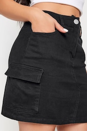 PixieGirl Petite Black Cargo Mini Skirt - Image 4 of 5