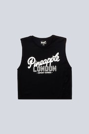 Pineapple Black Womens Sleeveless Vest - Image 5 of 6