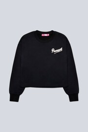 Pineapple Black Logo Womens Midi Crop Sweater - Image 5 of 5