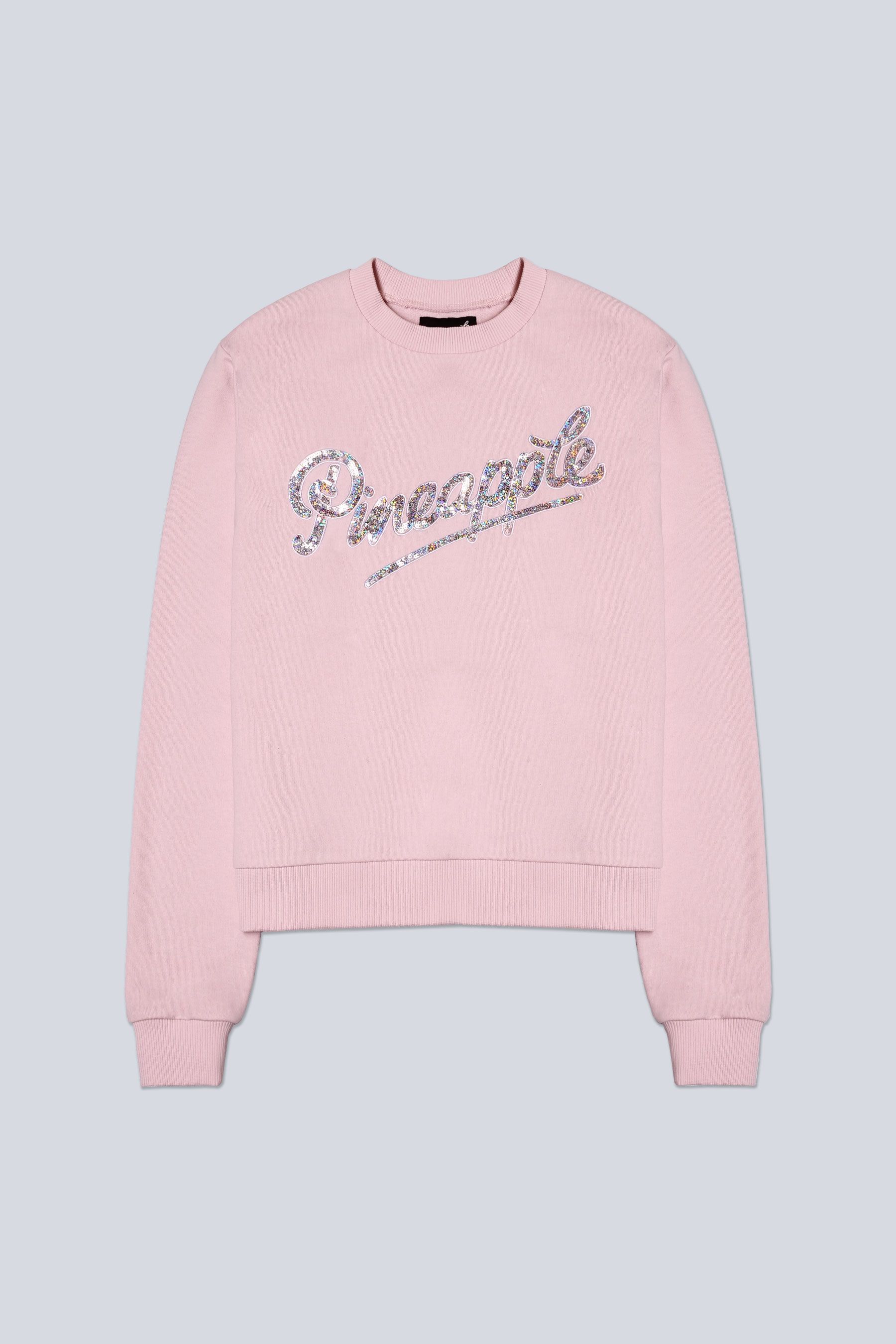 Buy Pineapple Pastel Pink Sequin Logo Girls Sweatshirt from Next Ireland