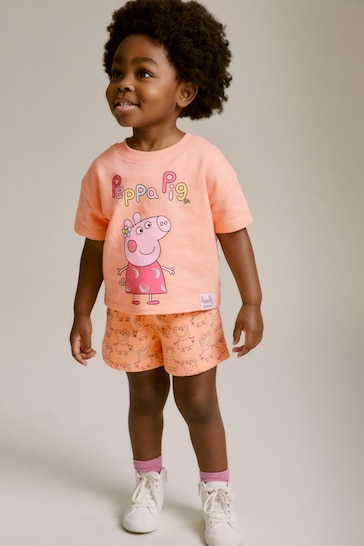 Pink Peppa Pig T-Shirt & Shorts Set (3mths-7yrs)