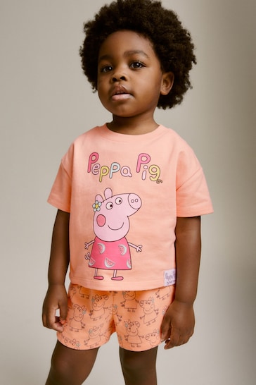 Pink Peppa Pig T-Shirt & Shorts Set (3mths-7yrs)
