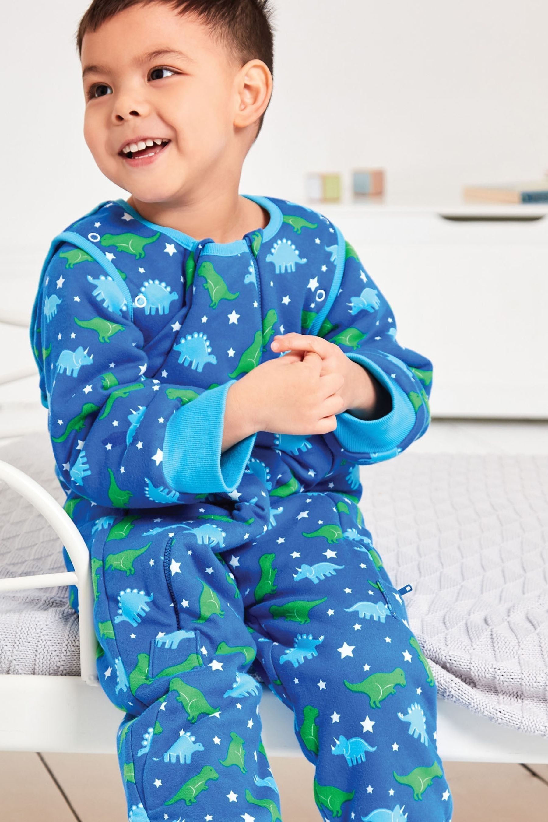 JoJo Maman B b Dino Print 2.5 Tog Sleep Snuggler