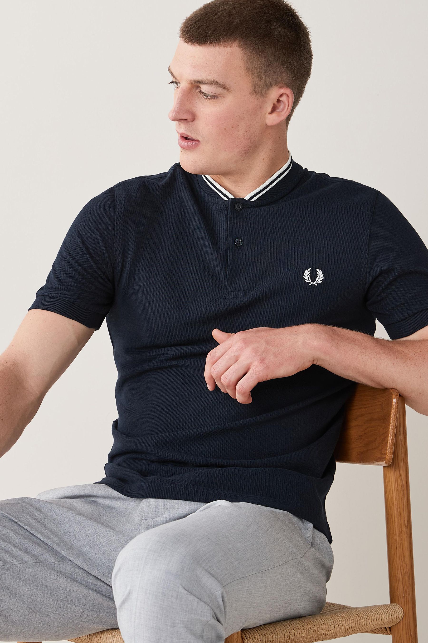 Fred perry best sale bomber collar