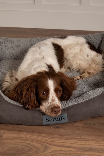 Scruffs Grey Cosy Dog Box Bed