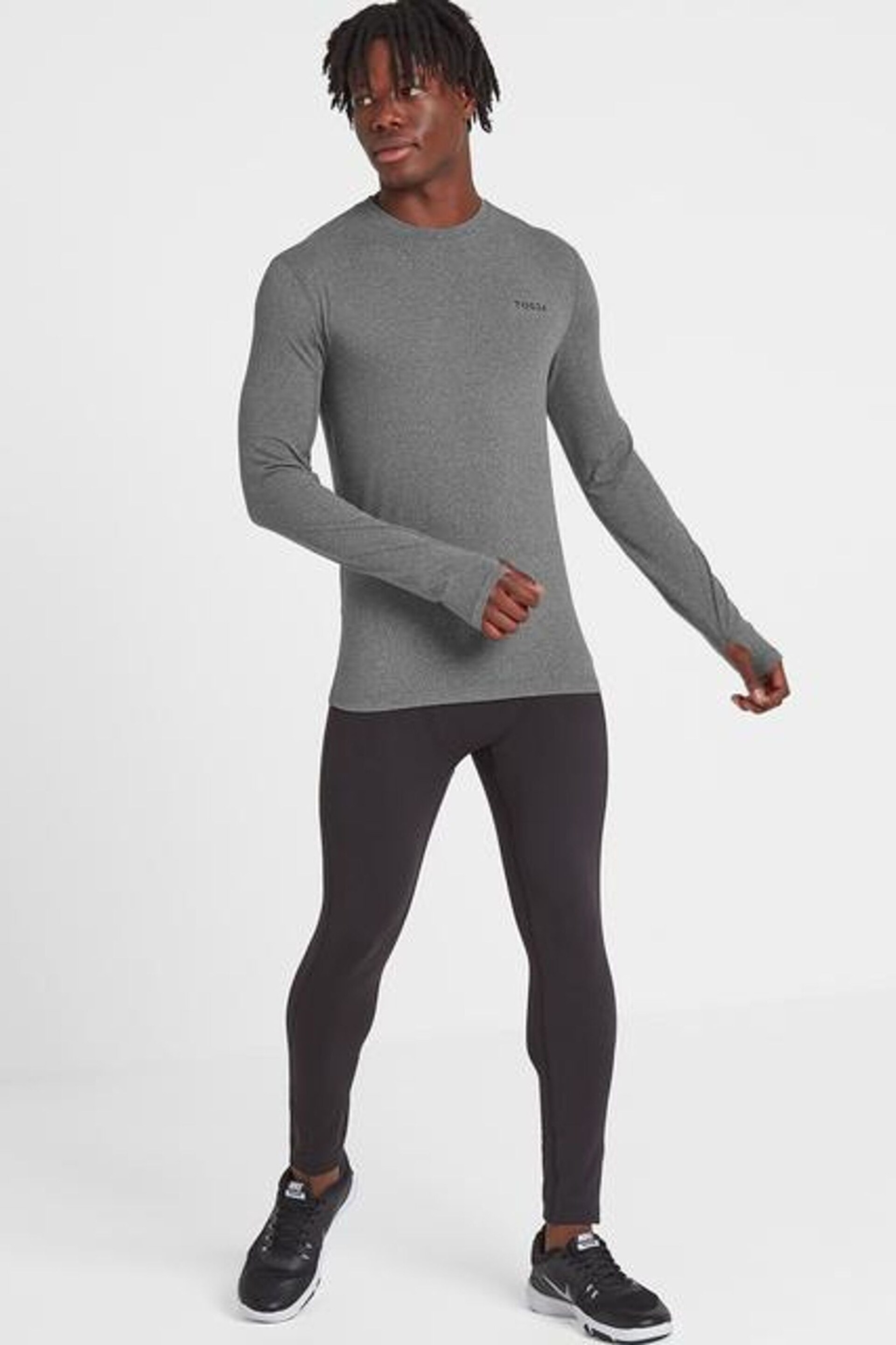 Tog 24 Grey Snowdon Thermal Zip Neck Saga T-Shirt - Image 2 of 3