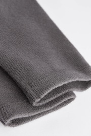 Charcoal Grey Slogan Back Hooded Jersey Baby Jacket - Image 7 of 8