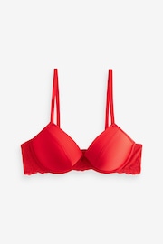 Red/Black Smoothing Push-Up Plunge T-Shirt Bras 2 Pack - Image 9 of 12