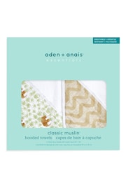 Aden + Anais Animal Essentials Tanzania Hooded Towel 2 Pack - Image 3 of 3