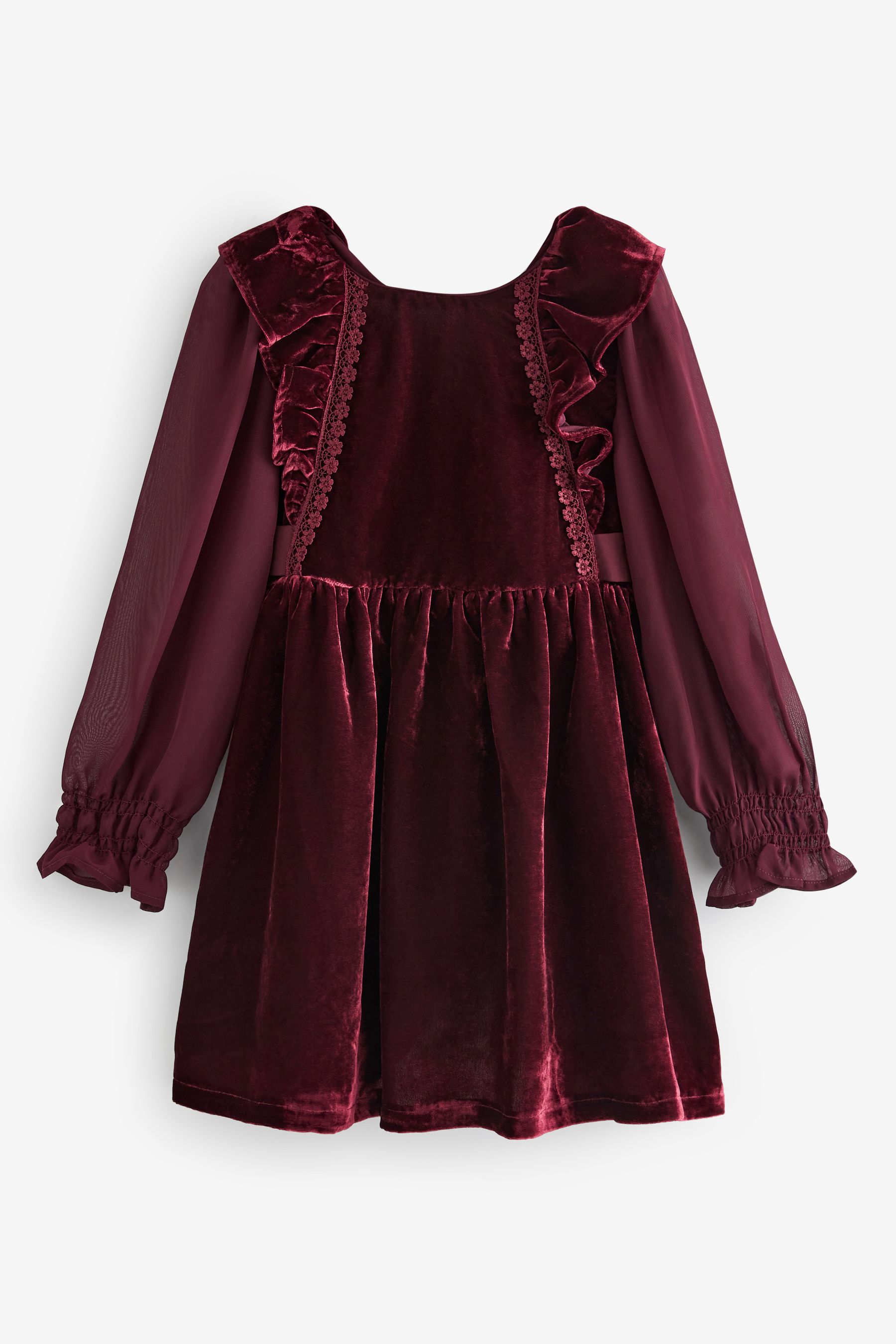 Laura ashley red velvet dress sales