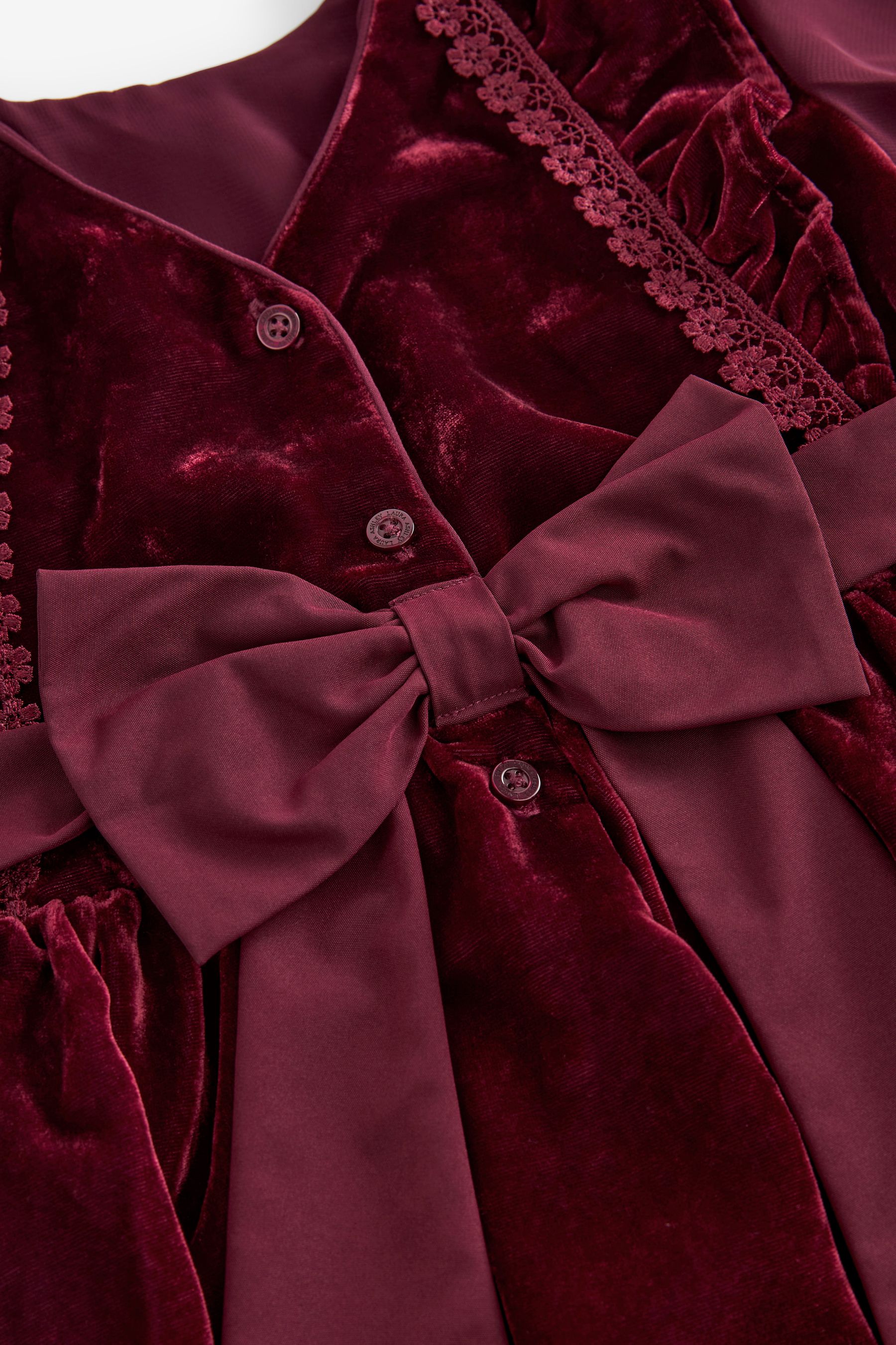 Laura ashley red velvet dress outlet