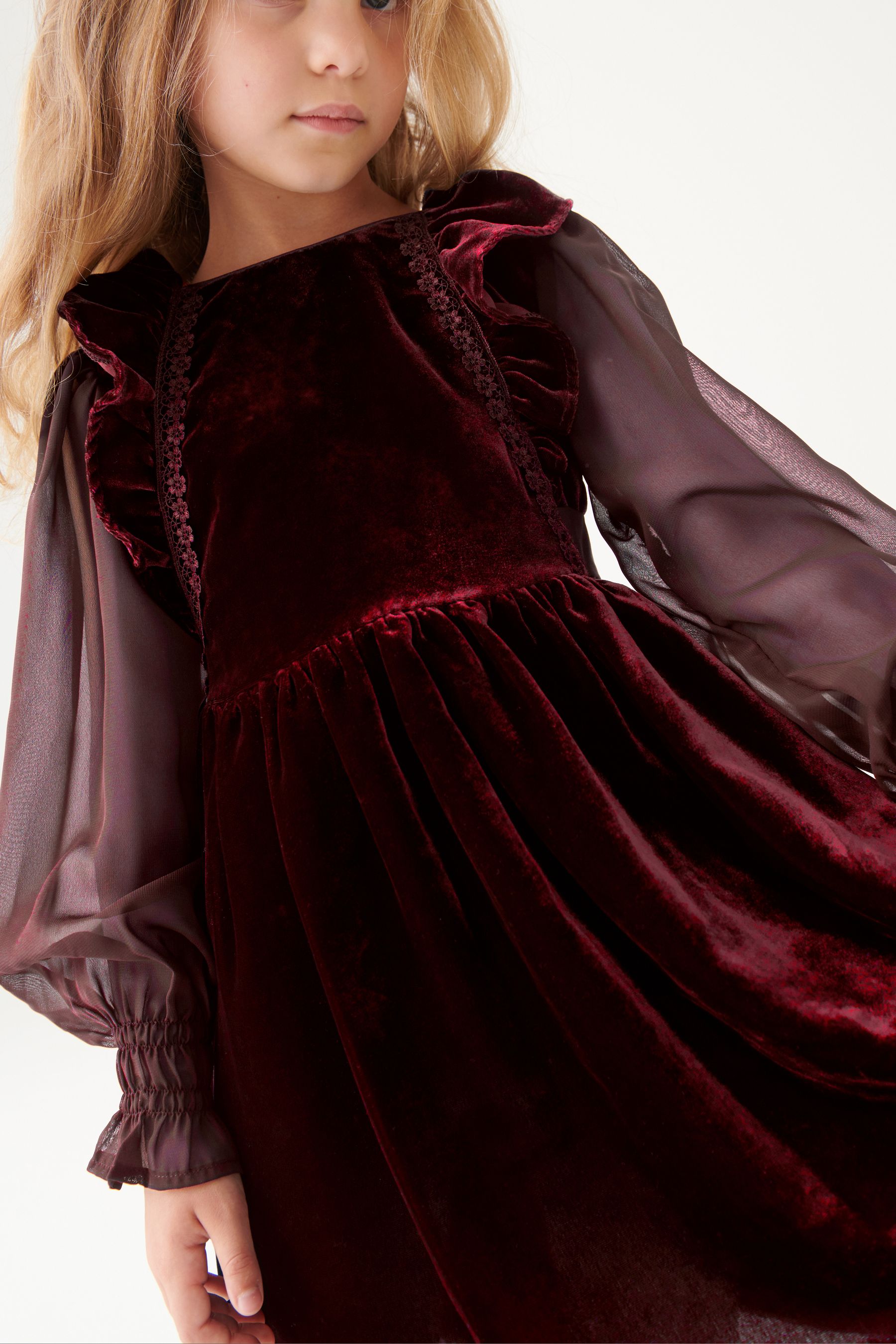 Laura ashley red velvet dress outlet