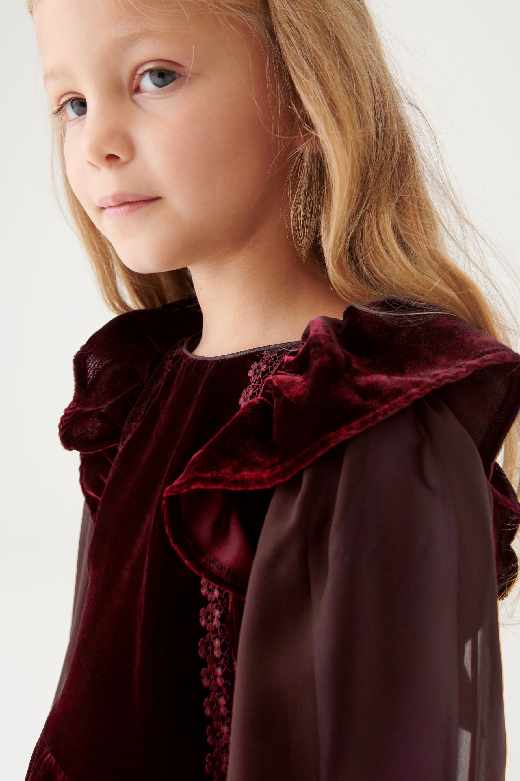 Buy Laura Ashley Red Velvet Prom Dress from Next Luxembourg