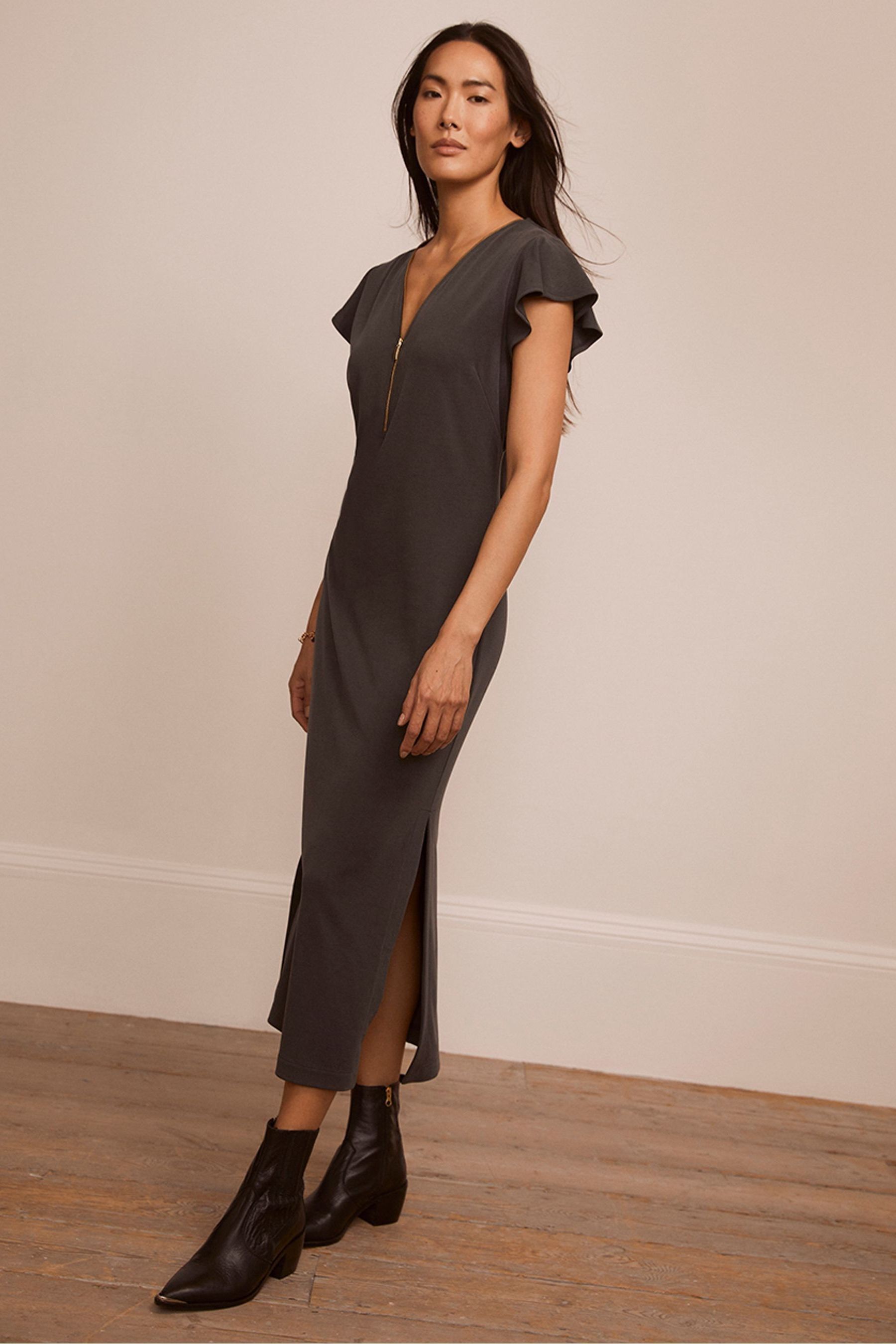Mint velvet khaki dress clearance