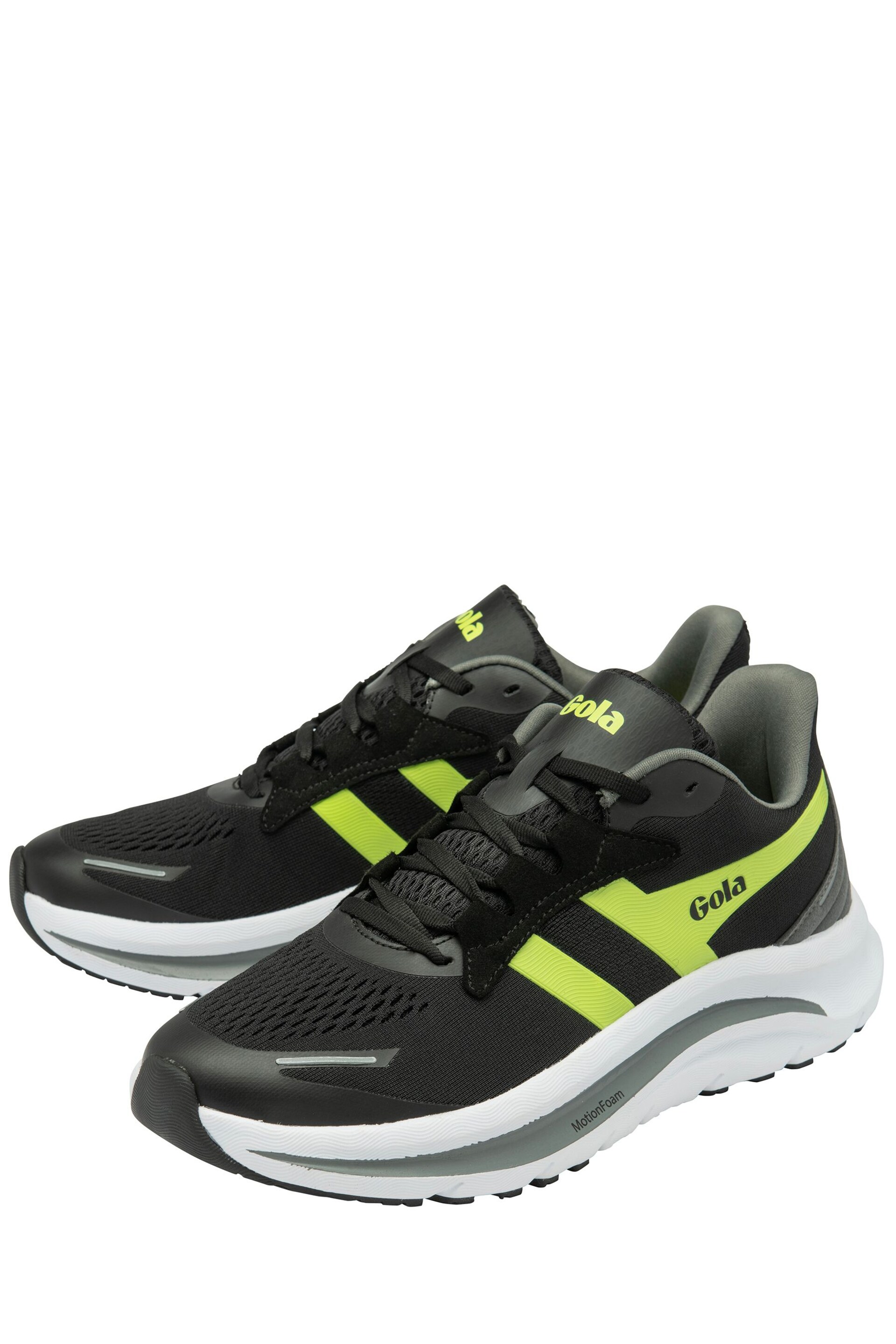 Gola Black Veris Tempo Mesh Lace-Up Mens Running Trainers - Image 2 of 4