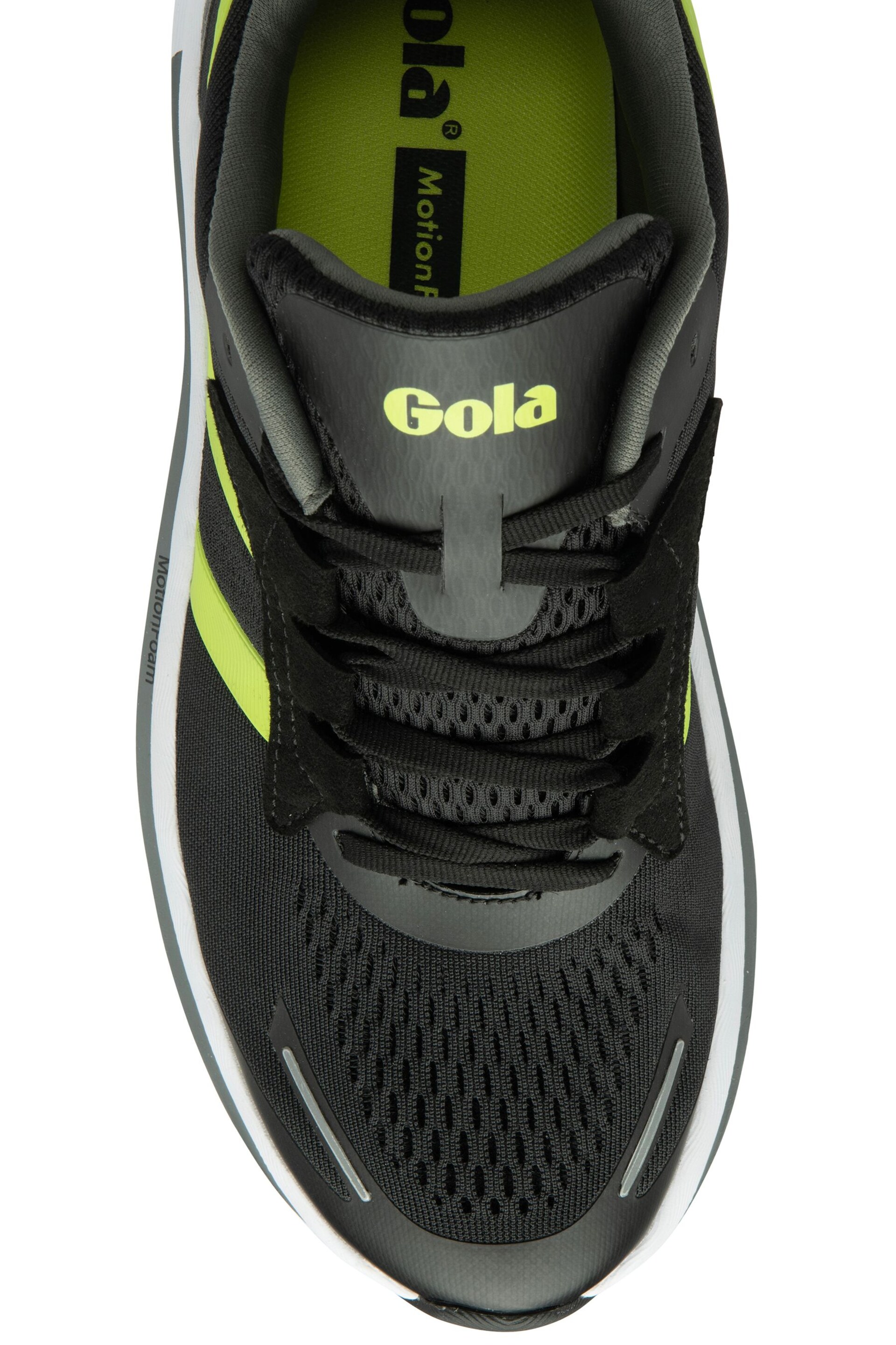 Gola Black Veris Tempo Mesh Lace-Up Mens Running Trainers - Image 4 of 4