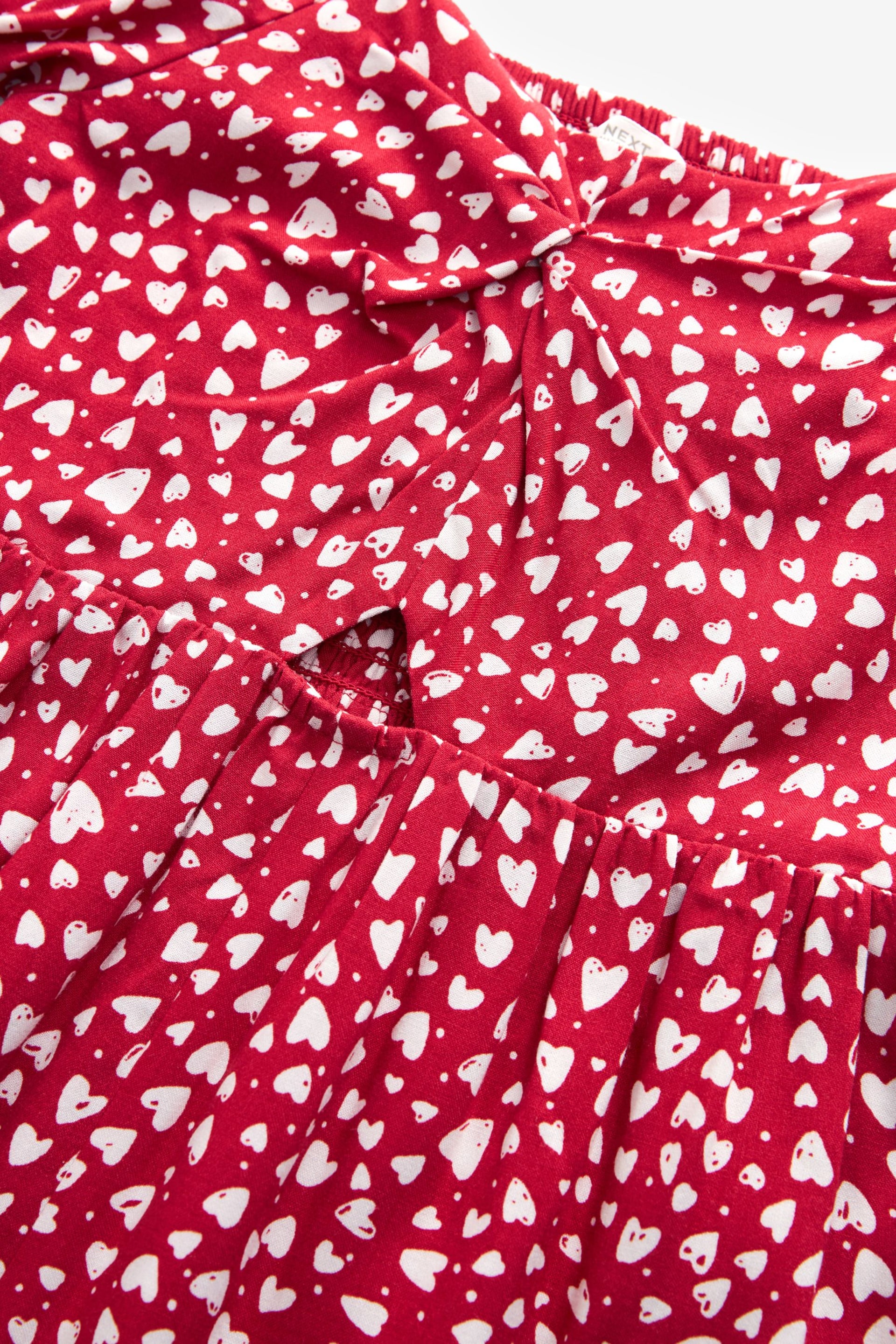 Red Hearts Printed Jumpsuit (3-16yrs) - Image 7 of 7