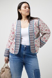 River Island Pink Curve Printed Panel Housecoat - Image 1 of 6