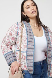 River Island Pink Curve Printed Panel Housecoat - Image 4 of 6