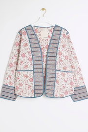 River Island Pink Curve Printed Panel Housecoat - Image 5 of 6