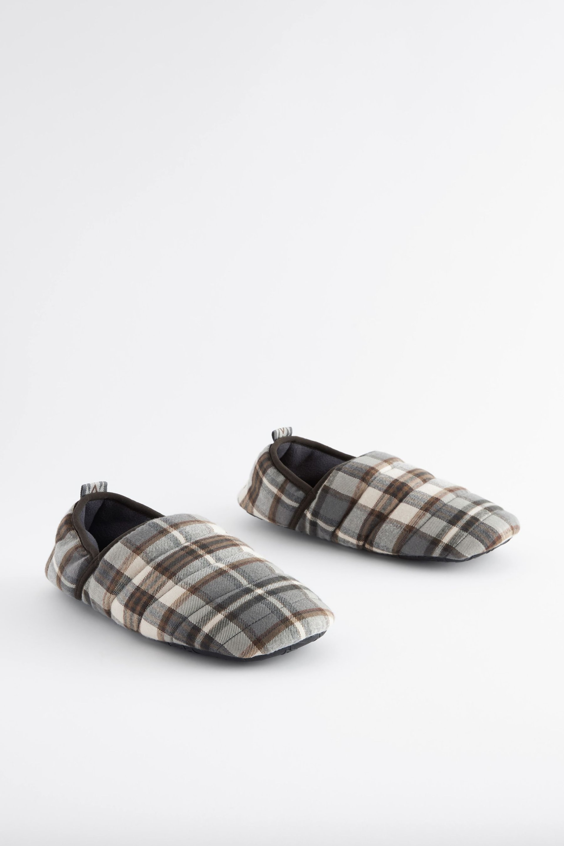 Stone Natural Padded Closed Back Slippers - Image 1 of 5