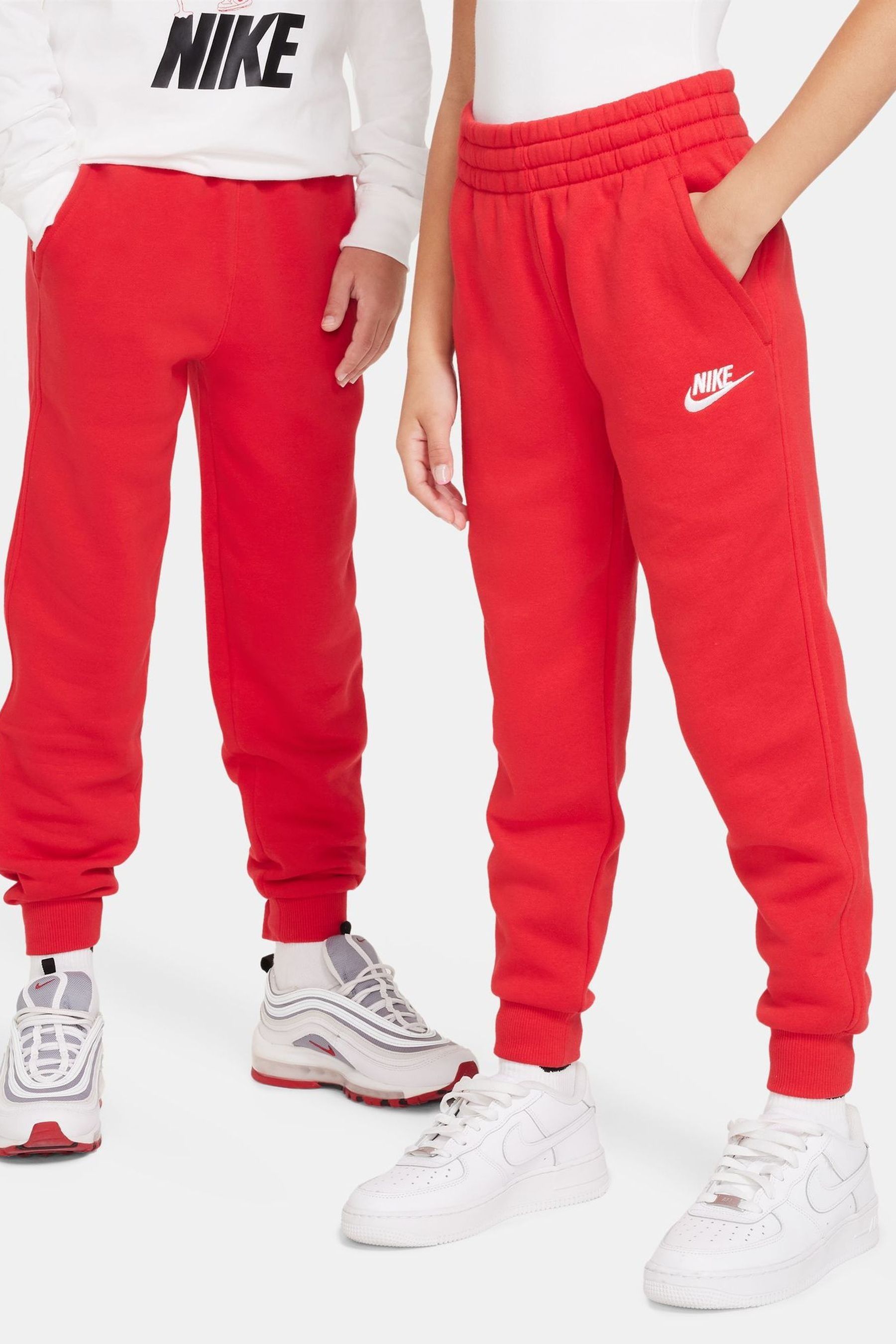 Buy Nike Red Club Fleece Joggers from Next Ireland